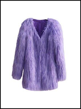 Women's Winter Faux Fur Coat Shaggy Jacket with Hood